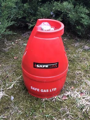 Композитний балон пропановий SAFE GAS 5 л пропан-бутан вентиль з запобіжним клапаном CAVAGNА ІТАЛІЯ (Виробництво Індія)
