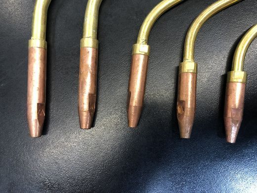 Наконечники ацетиленові зварювальні у складі до газових пальників Г2А/Г3А 225/233/251/224 (No0А,No1А,No2А,No3А,No4А)