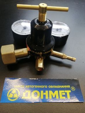 Редуктор баллонный углекислотный УР-6ДМ mini 9/6 ДОНМЕТ( регулятор расхода CO2) (серия mini ,прямоточный)