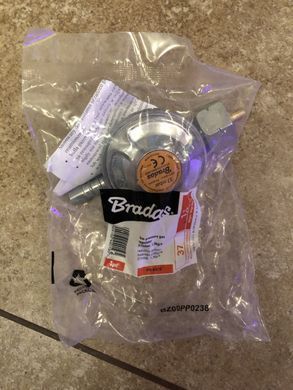 Редуктор балонний пропановий побутовий "BRADAS" 37mbar (Польща)