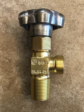 Вентиль балонний кисневий ВК-94-01 "VALVE" посадка W27.8 мм і вихід G3/4 мм (виробництво Китай)