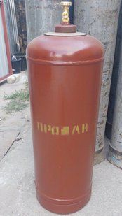 Балон побутовий газовий пропановий V-50 л. (виробництва часів ссер) РЕСТАВРАЦІЯ