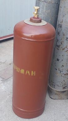Балон побутовий газовий пропановий V-50 л. (виробництва часів ссер) РЕСТАВРАЦІЯ