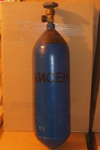 Кислородный баллон (О2) V- 5л.(производство времен СССР)