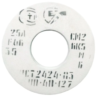 Круг 450*63*203 мм, 25А, F46-80, СТ-СМ, шлифовальный белый Запорожабразив (электрокорунд)