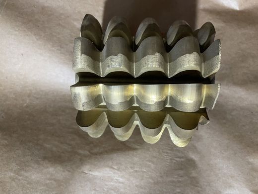 Фреза червячная для нарезания зубьев звездочек t25.4 dr15.88 Р6М5К5 ГОСТ15127-83 (125ммх125ммх40мм)