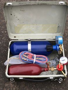 Комплект газозварника переносний (пост газозварювальний киснево-пропановий)
