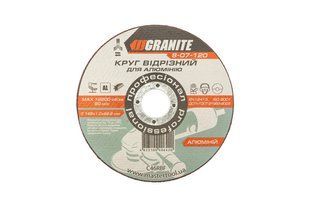 Круг &Oslash; 125*1,0*22,2 по алюминию GRANITE абразивный отрезной