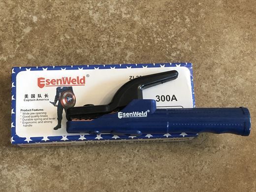 Електродотримач зварювальний Esen Weld 300 А мідь (тримач електродів із мідними губками, Китай)